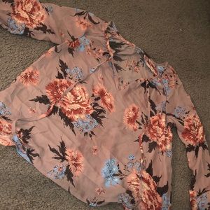 Long sleeve Charlotte Russe floral top